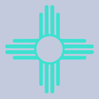 New Mexico Zia Sun In Turquoise Blue Long Sleeve Tee | Teevron