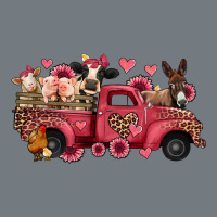 Valentines Day Leopard Farm Animals Truck Heavyweight Sweatshirt | Teevron