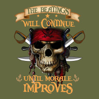 Pirate The Beatings Will Continue Until Morale Improves Long Sleeve Tee | Teevron