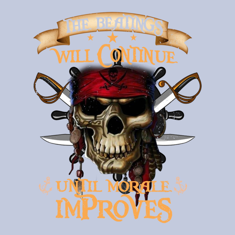Pirate The Beatings Will Continue Until Morale Improves Long Sleeve Tee by SnappyArt | Teevron