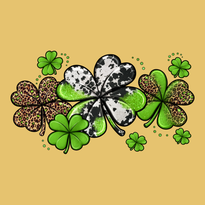 Western Cowhide Leopard Glitter Shamrocks Premium Sweatshirt by Jasminsmagicworld | Teevron