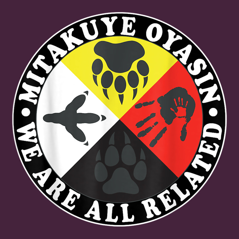 Native American Medicine Wheel, Mitakuye Oyasin T Shirt Long Sleeve Tee by SnappyArt | Teevron