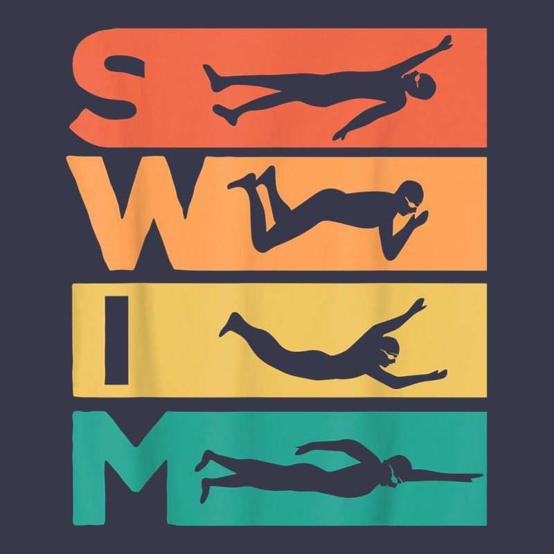 Retro Vintage Swimming Gift For Swimmers T Shirt Long Sleeve Tee by FloraArt | Teevron