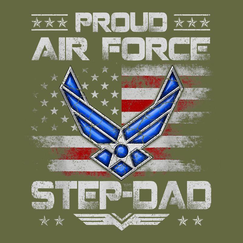 Proud Air Force Step Dad Veteran Vintage Flag Veterans Day T Shirt Long Sleeve Tee by FloraArt | Teevron