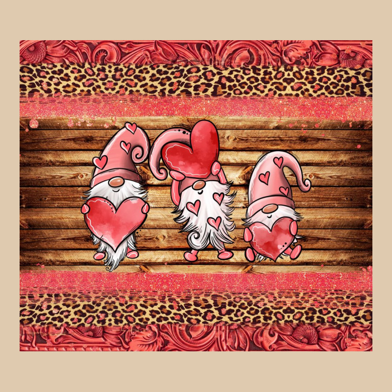 Valentines Day Gnomes Leopard Heavyweight Sweatshirt by Jasminsmagicworld | Teevron