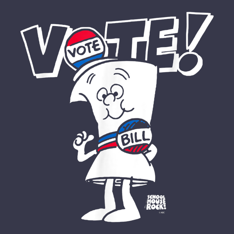 Schoolhouse Rock Vote With Bill With White Type T Shirt Long Sleeve Tee by FloraArt | Teevron