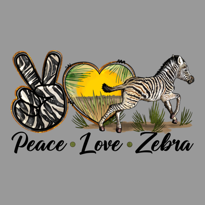 Peace Love Zebra Vintage Hoodie by LillyAllenDesigns | Teevron