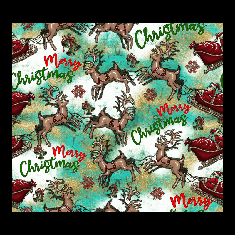 Christmas Magic Pattern Long Sleeve Tee by CowhideDigitalArt | Teevron