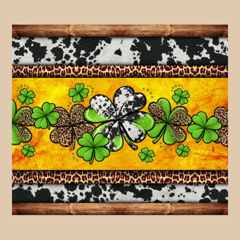 St Patricks Day Western Shamrock Heavyweight Sweatshirt by Jasminsmagicworld | Teevron