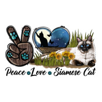 Peace Love Siamese Cat | Teevron