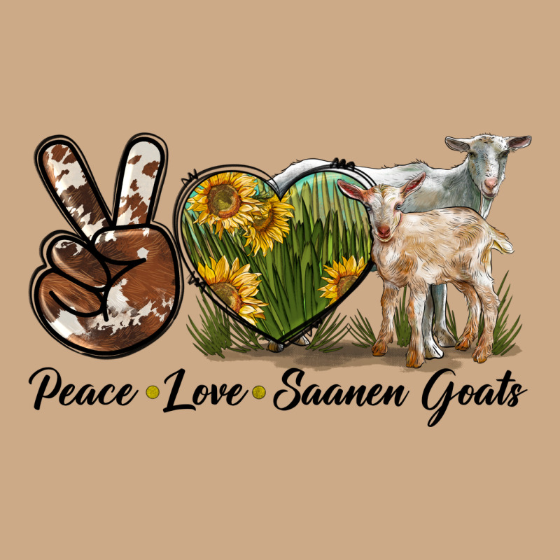 Peace Love Saanen Goats Vintage Hoodie by LillyAllenDesigns | Teevron