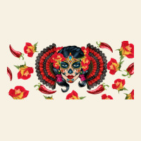 Sugar Skull Rose Libbey Glass Vintage Tee | Teevron