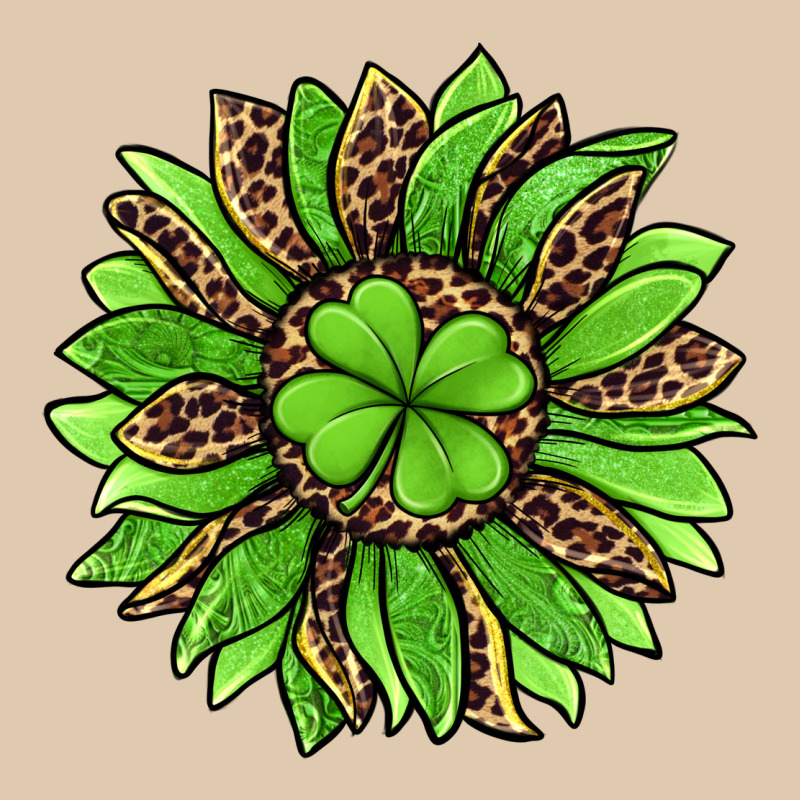 Lucky Leopard St Patricks Sunflower Heavyweight Sweatshirt by Jasminsmagicworld | Teevron