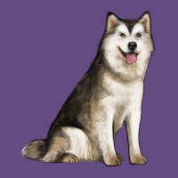 Alaskan Malamute Dog Vintage Hoodie | Teevron
