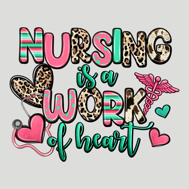 Nursing Is A Work Of Heart Zipper Hoodie by RanaPortraitStore | Teevron