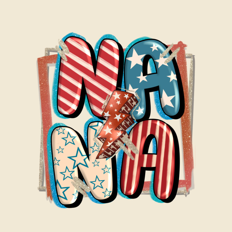 4th Of July Nana With Lightning Bolt Premium Tee by FaDigitalArtStudio | Teevron