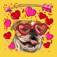 Valentine's Day  Brown English Bulldog Premium Sweatshirt | Teevron