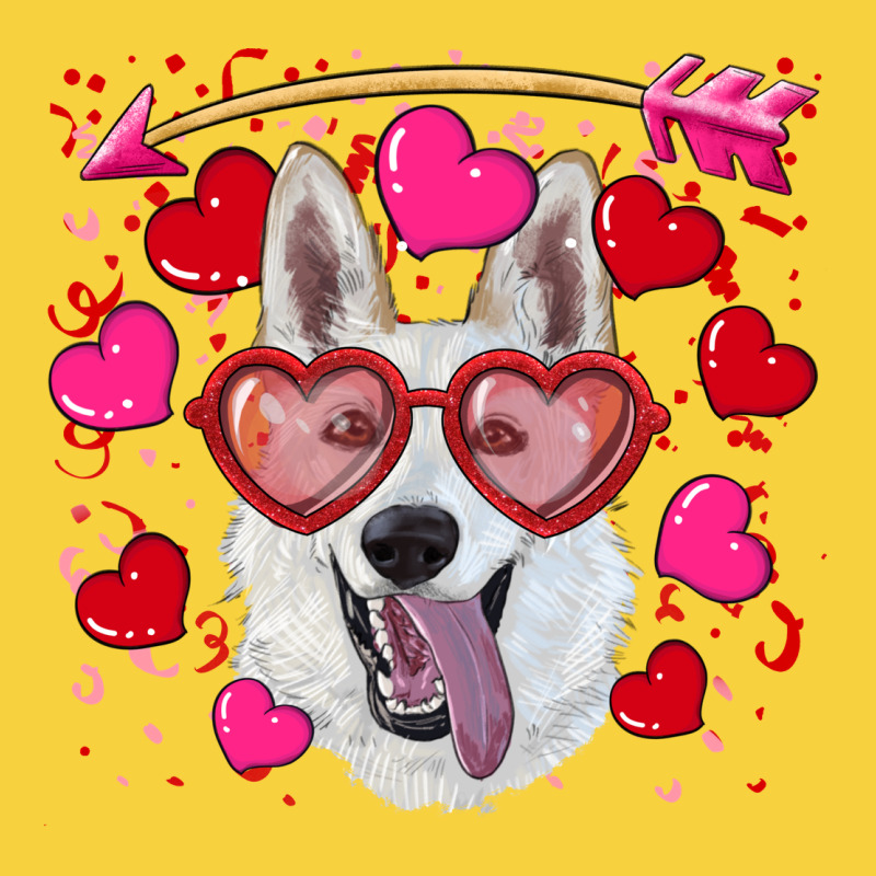 Valentine's Day  White Shepherd Premium Sweatshirt by RanaPortraitStore | Teevron