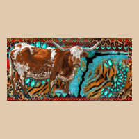 Texas Longhorn With Aztec Tiger And  Leopard Heavyweight Sweatshirt | Teevron