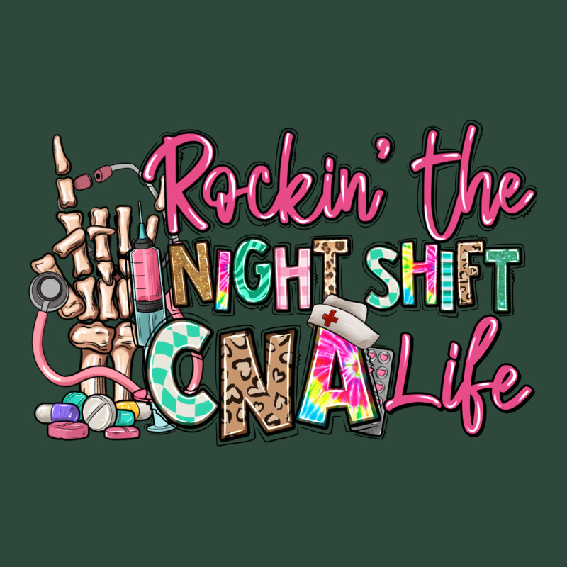 Rockin The Night Shift Cna Life Zipper Hoodie by RanaPortraitStore | Teevron