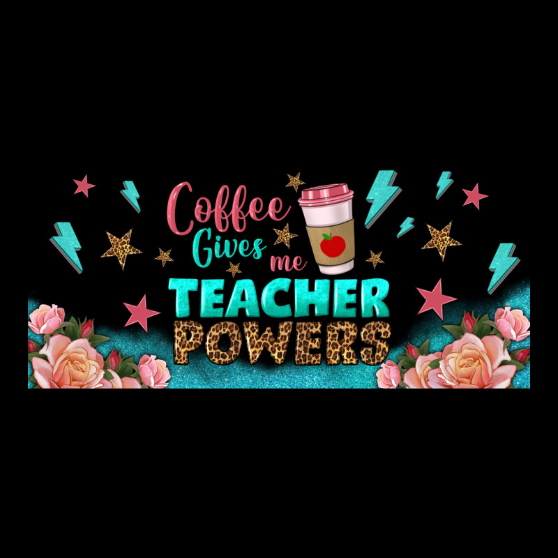Coffe Gives Me Teacher Powers Libbey Glass Ladies Tee by BundleAndBundleShop | Teevron