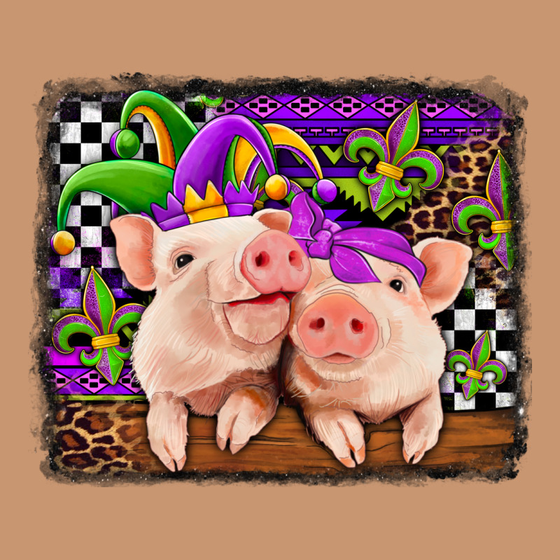 Mardi Gras Western Leopard Pigs Heavyweight Hoodie by Jasminsmagicworld | Teevron
