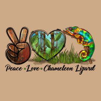 Peace Love Chameleon Lizard Vintage Hoodie | Teevron