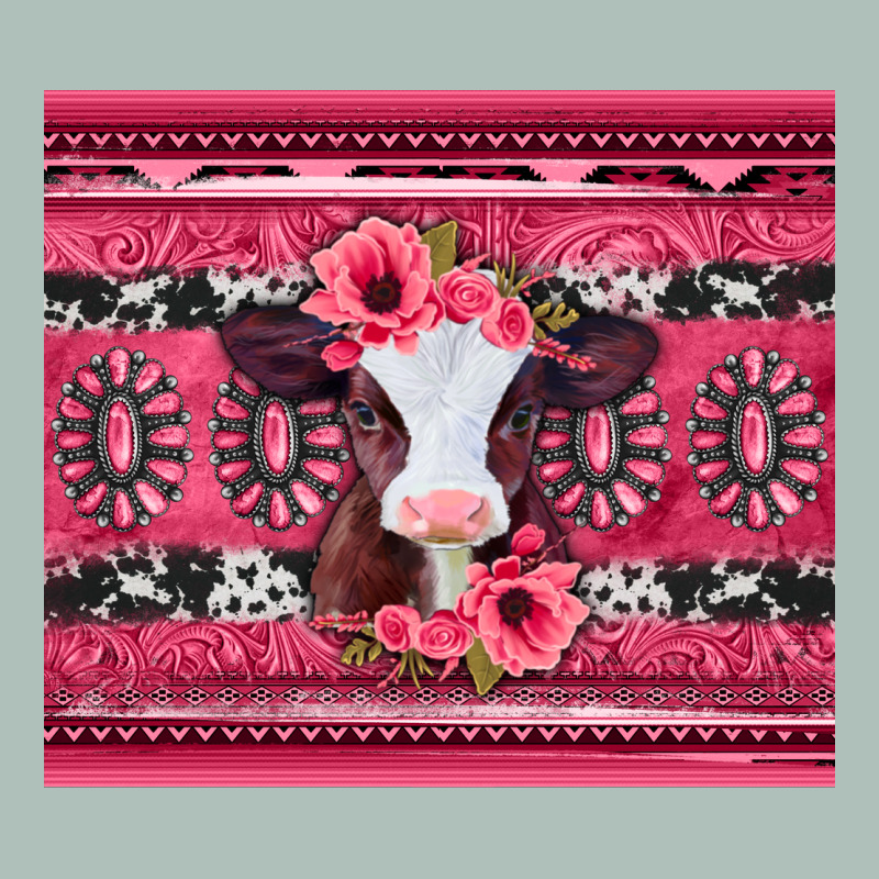 Pink Gemstone Baby Calf Western Valentines Day Heavyweight Hoodie by Jasminsmagicworld | Teevron