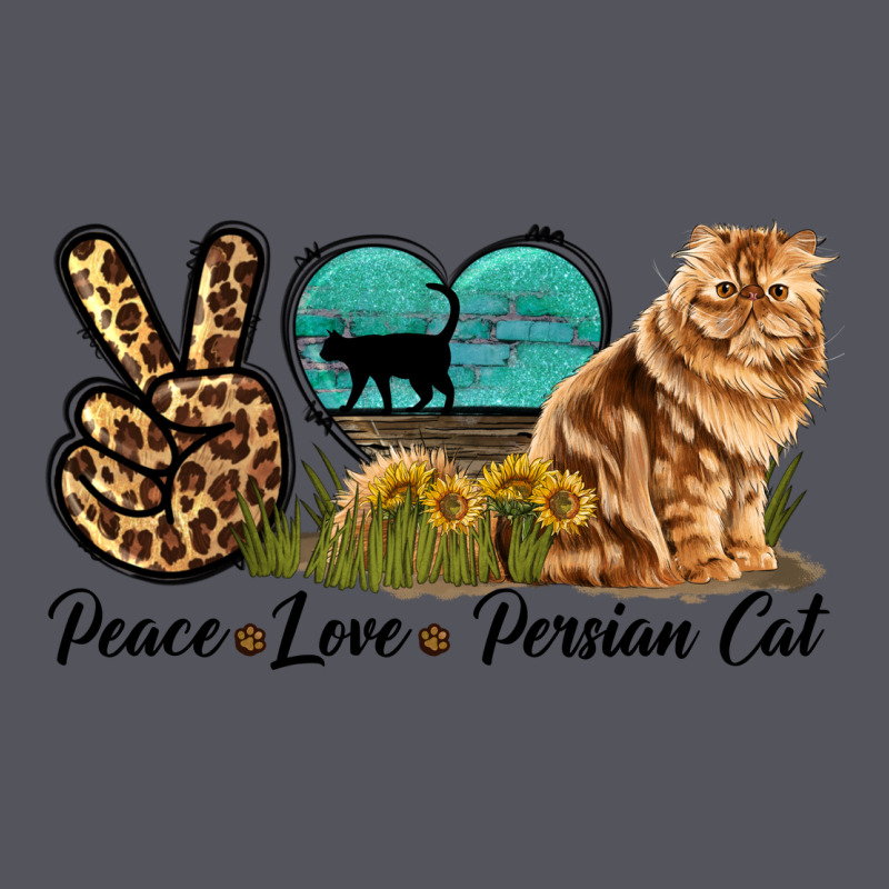 Peace Love Persian Cat Vintage Hoodie by LillyAllenDesigns | Teevron
