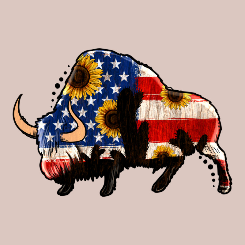 American Flag Bison Premium Hoodie by Jasminsmagicworld | Teevron