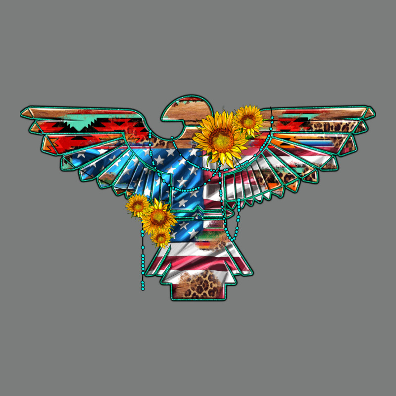 Thunderbird With Usa Flag And Sunflowers Premium Hoodie by Artiststas | Teevron
