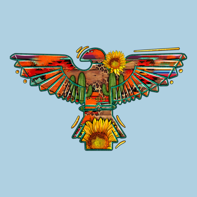 Thunderbird  Wild Soul With Sunflower Serape Aztec Premium Hoodie by Artiststas | Teevron