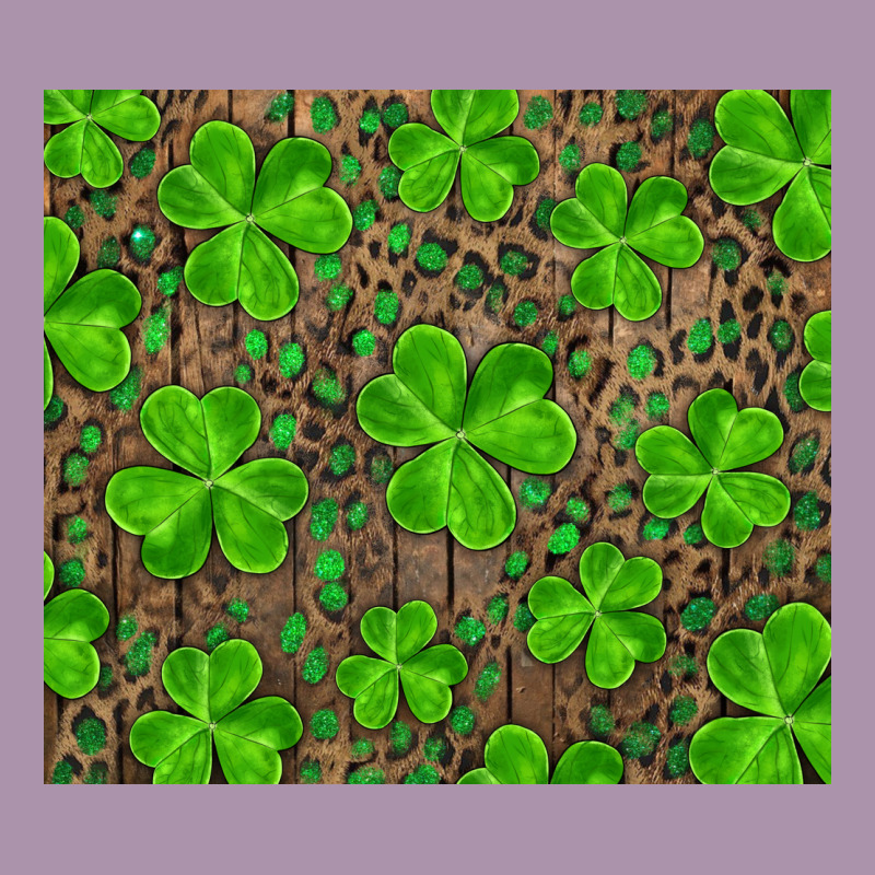 Saint Patricks Day Shamrock And Leopard Heavyweight Hoodie by RanaPortraitStore | Teevron