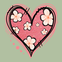 Floral Pink Glitter Heart Urban Hoodie | Teevron