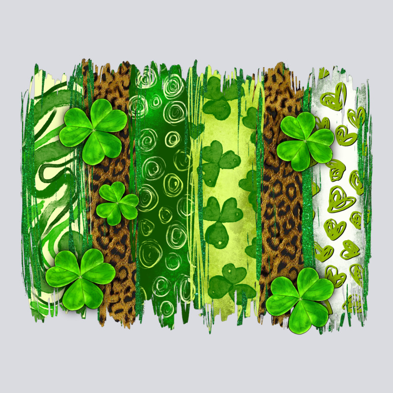 St Patricks Day Brush Stroke Zipper Hoodie by RanaPortraitStore | Teevron