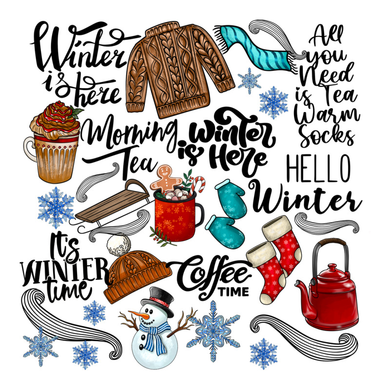 Winter Festive Essentials Long Sleeve Tee by CowhideDigitalArt | Teevron