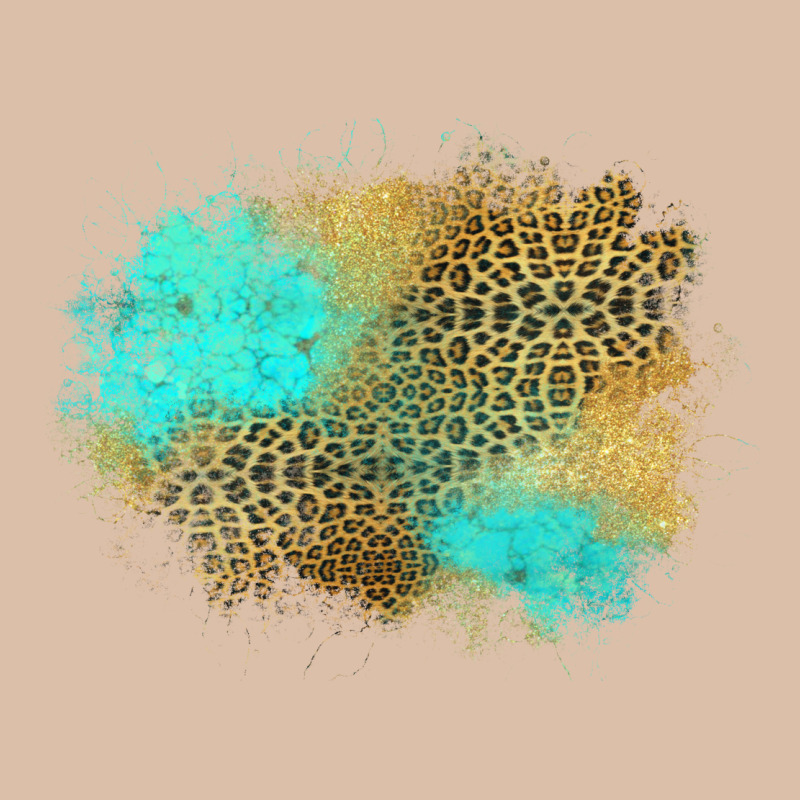 Turquoise Leopard Patch Urban Heavy Tee by Jasminsmagicworld | Teevron