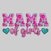 Mama Of Girls Floral Pattern Turquoise Heart Premium Sweatshirt | Teevron