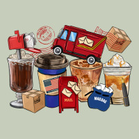Postal Worker Coffee Cups Ladies Tee | Teevron