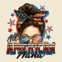 All American Nana Messy Bun Premium Tee | Teevron
