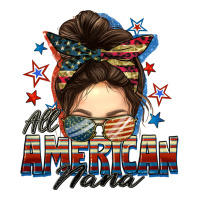 All American nana messy bun | Teevron