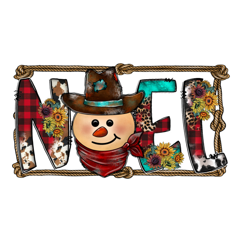 Noel Snowman Christmas Long Sleeve Tee by CowhideDigitalArt | Teevron