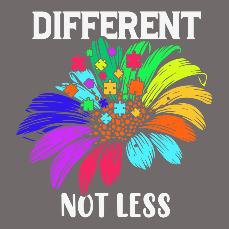 Different Not Less Daisy Autism Puzzle Urban Heavy Tee by CowhideDigitalArt | Teevron