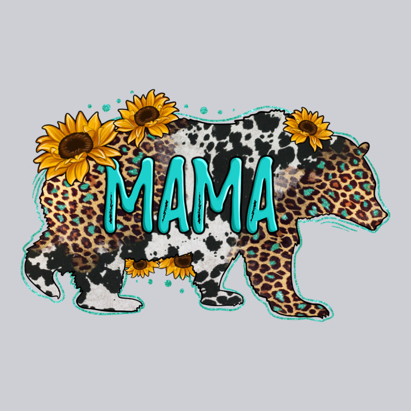 Mama Bear Sunflowers Leopard Cowhide Mother's Day Heavyweight Sweatshirt by Jasminsmagicworld | Teevron