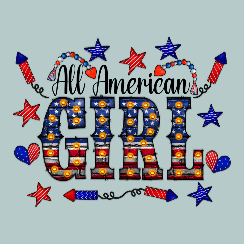All American Girl Heavy Core Tee by CowCowDesign | Teevron