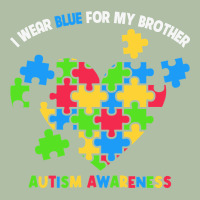 Wear Blue For My Brother Autism Urban Heavy Tee | Teevron