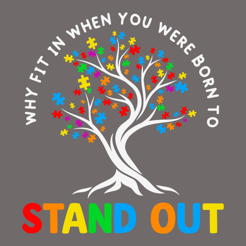 Why Fit In Autism Awareness Urban Heavy Tee by CowhideDigitalArt | Teevron