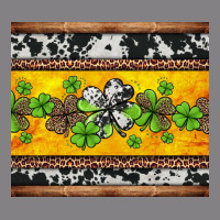 St Patricks Day Western Shamrock Heavyweight Hoodie | Teevron