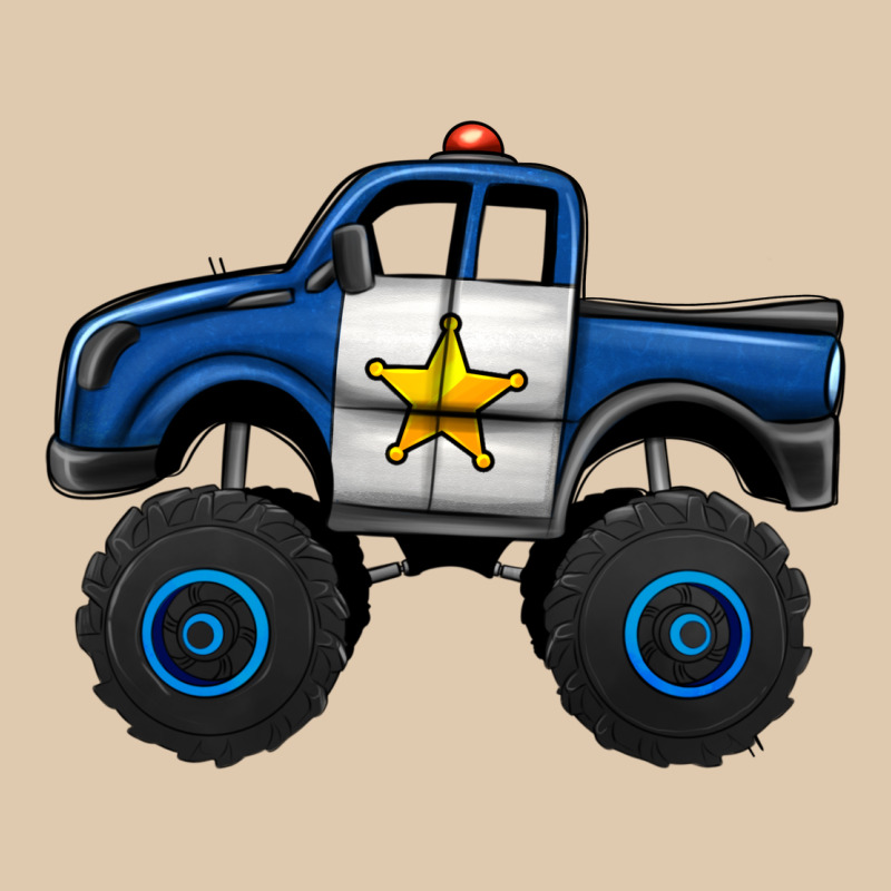 Police Car Monster Truck Heavyweight Sweatshirt by Jasminsmagicworld | Teevron