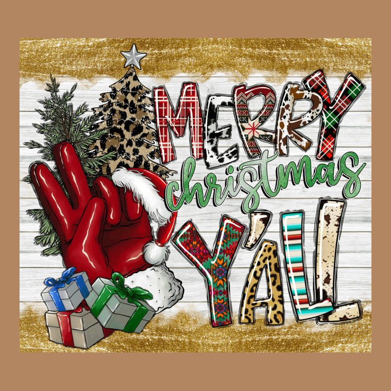 Merry Christmas Y'all Long Sleeve Tee by CowhideDigitalArt | Teevron